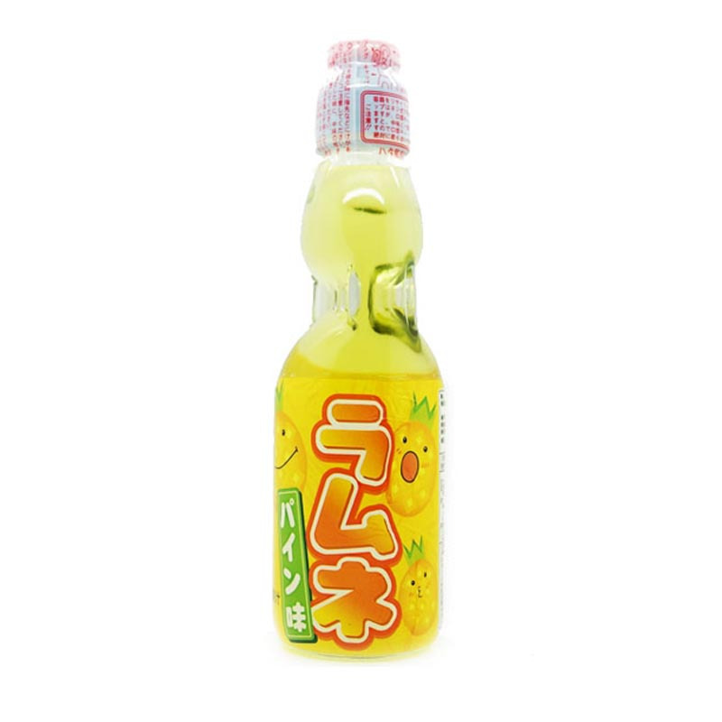效期至23年6月28日 日本进口 哈塔 波子汽水菠萝味碳酸饮料 200ml*5瓶特价装