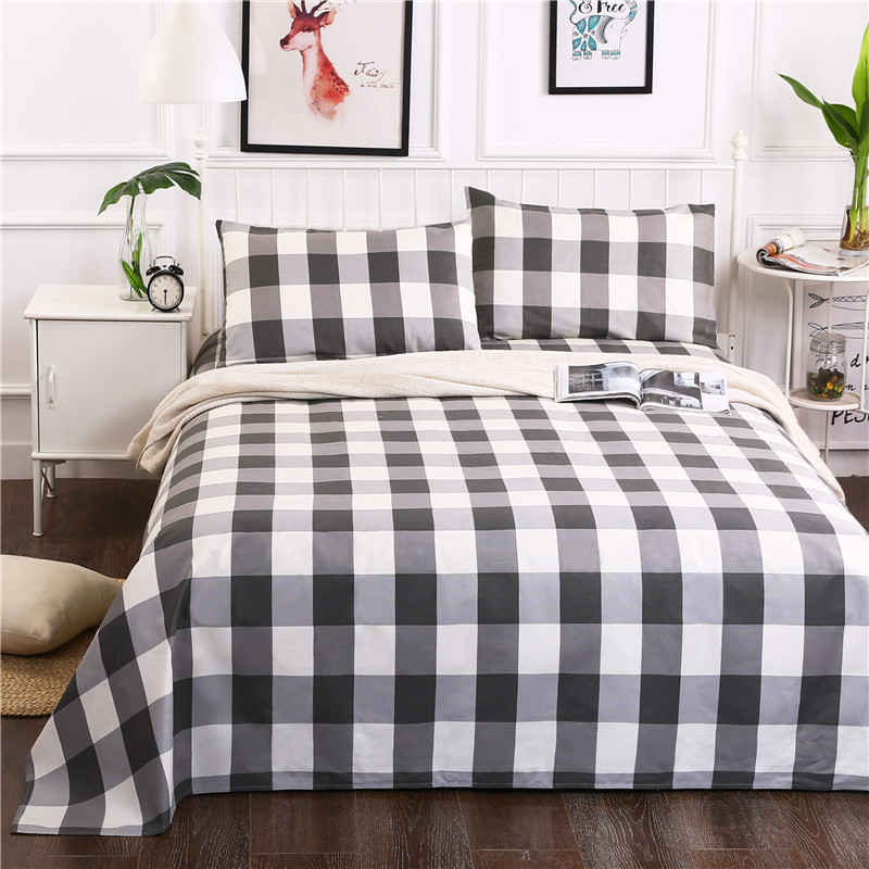 家柏饰(CORATED)铺床不跑 老粗布床单单件加厚全棉被单两件套全棉儿童单双人被罩 西蒙粉【铺床不跑亲肤/抗静电】 200*230cm三件套（适合1.5/1.8m床）