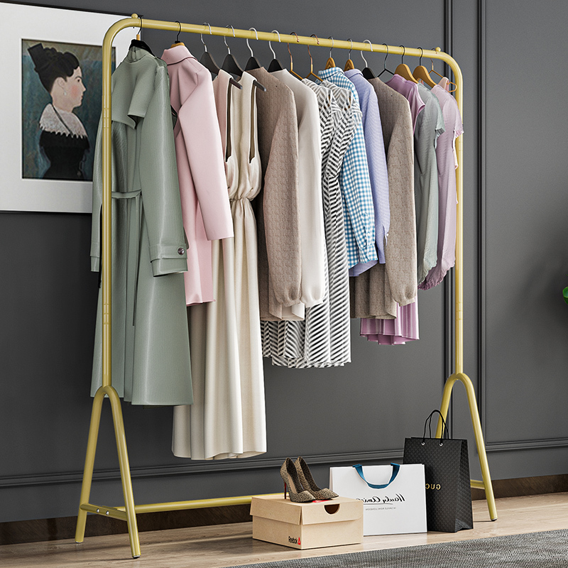 进门玄关室内办公室衣架立式支架门后挂衣服卧室金属时尚简约收纳衣架