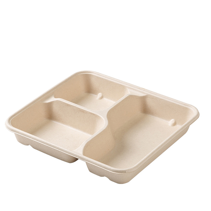 梵澜狸三格一次性饭盒B66 组高清大图