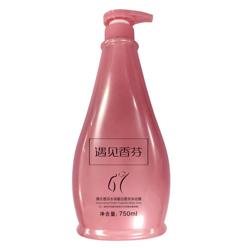 香港COCOESSENCE遇见香芬水润蛋白滋养易冲洗持久留香沐浴露750ml