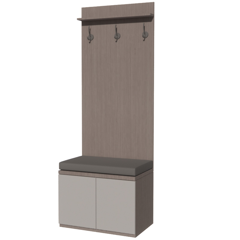 东业家具 酒店家具一体柜换鞋凳DY-21G(800*400*2000)个高清大图