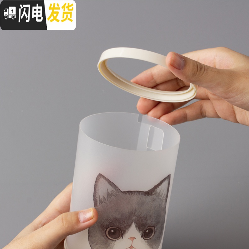 三维工匠笔筒创意时尚多功能可爱女小学生桌面收纳盒办公用品韩版个性ins摆件简约小清新大容量儿童笔桶 哼哼猪-D款高清大图