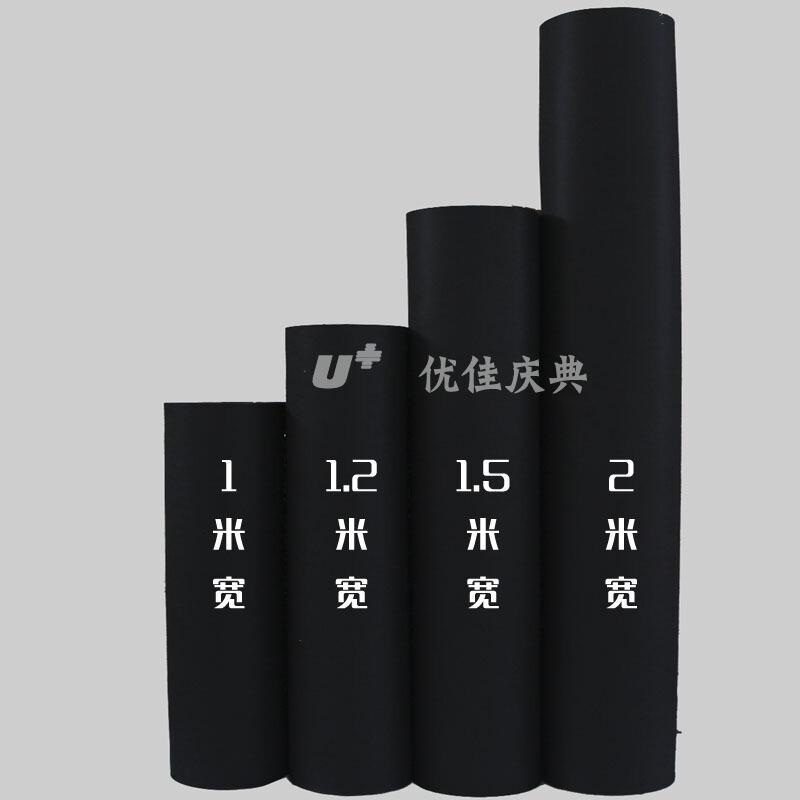 婚庆地毯展会地毯装修展览婚礼开业加厚结婚一次性黑色地毯黑色地毯2毫米