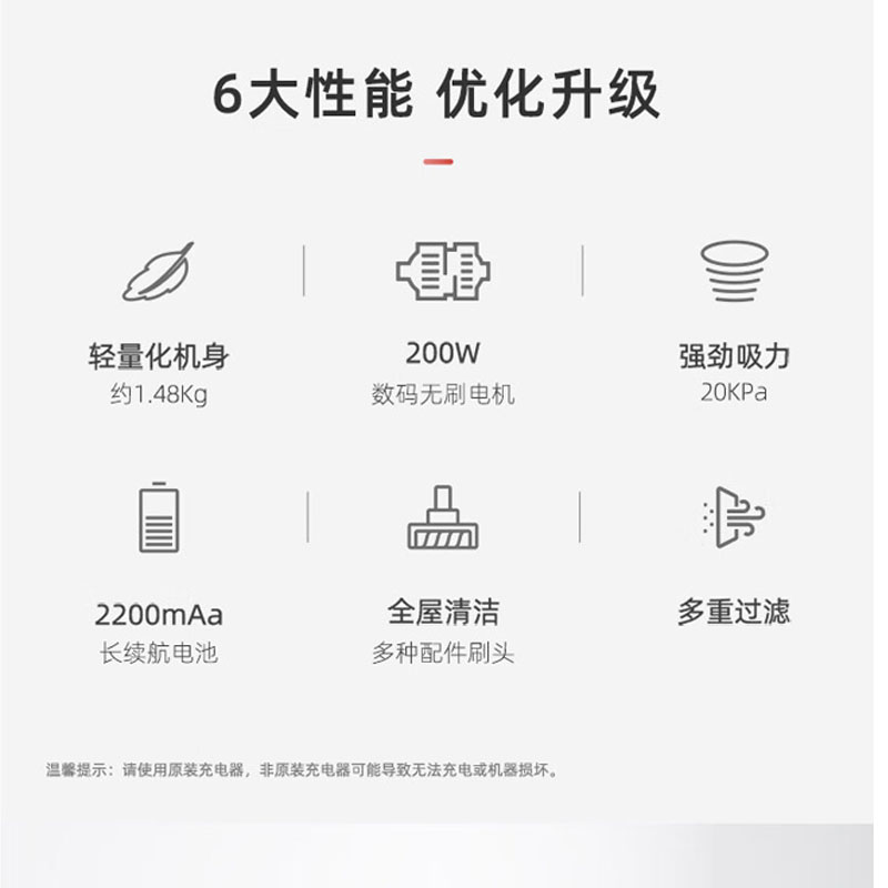 普沃达(pooda)家用大功率小型轻量手持式强力家用大吸力吸尘器 W15高清大图