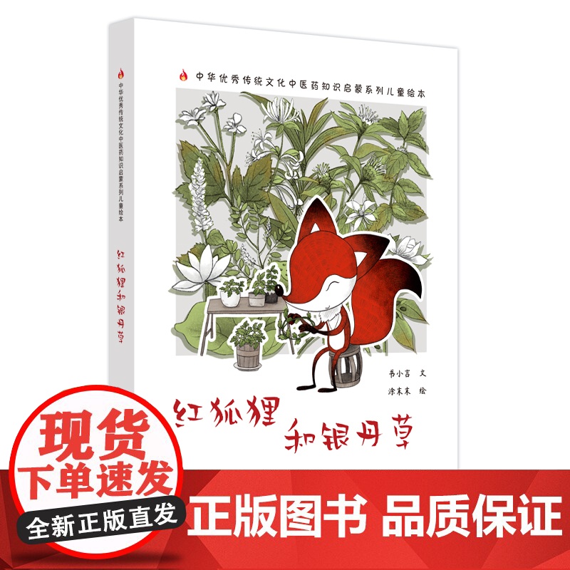 红狐狸和银丹草高清大图