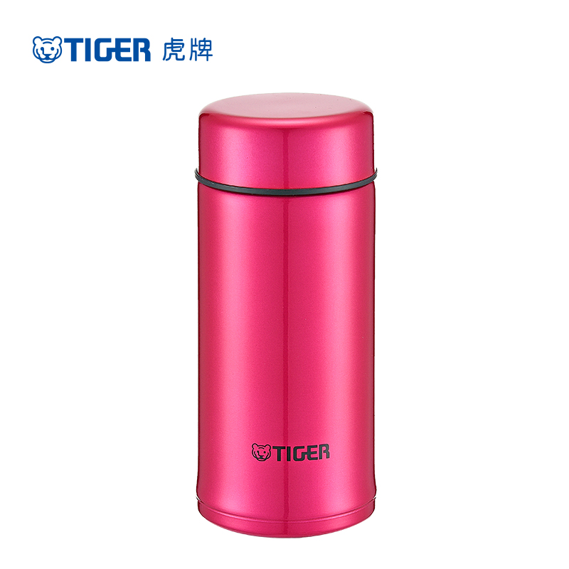 虎牌(tiger)保温杯MMP-A20C 艳粉色 PV 304不锈钢真空杯 商务办公水杯 200毫升