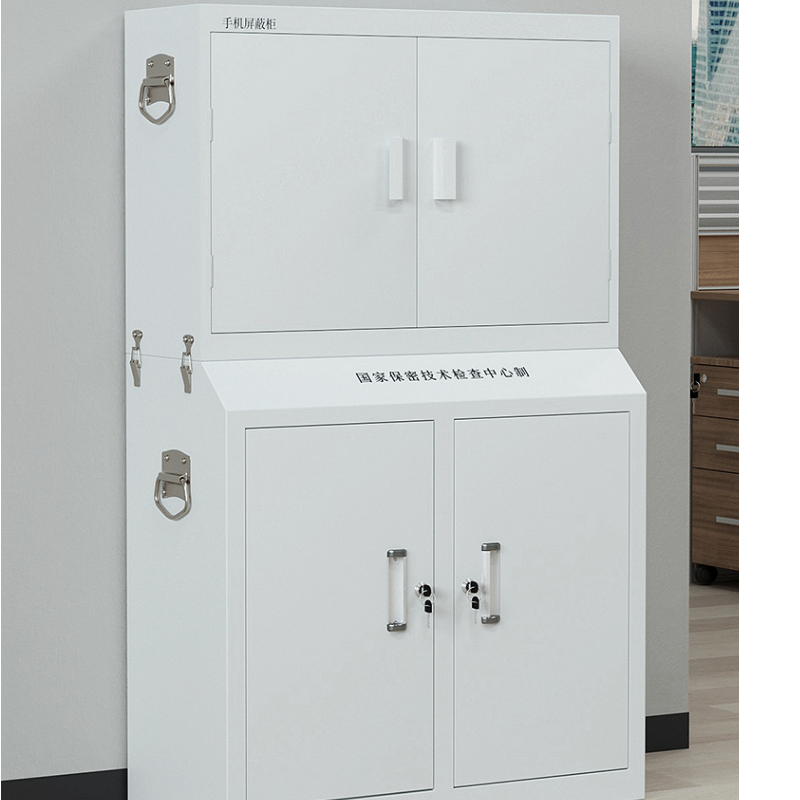 宇致 荣将手机屏蔽柜考场会议室5G信号屏蔽柜保管柜物理屏蔽 40格+高底柜高清大图