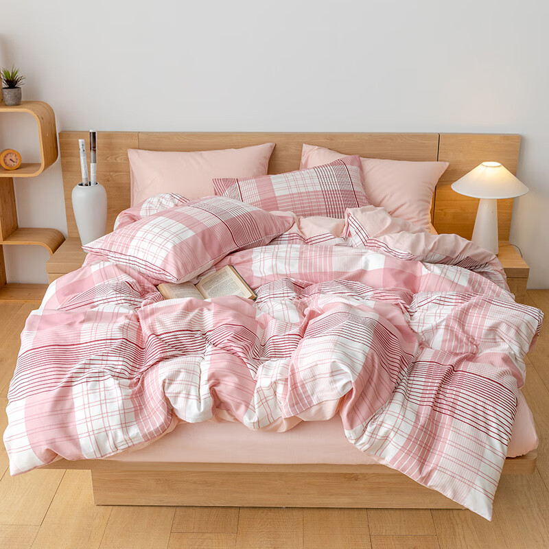 無印良品 咖品纯棉四件套 布兰格200*230(±2)cm四件套MJ-T2022-103高清大图