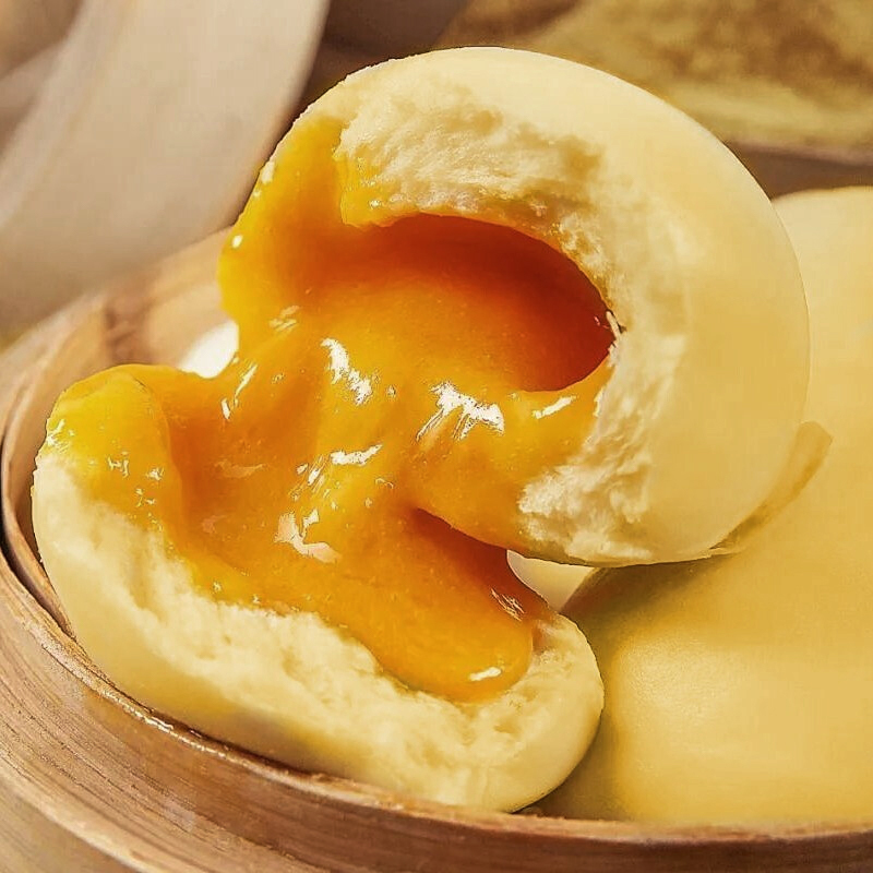入口为鲜广式点心流沙包早餐加热即食冷冻面食半成品速冻240g/袋*3袋