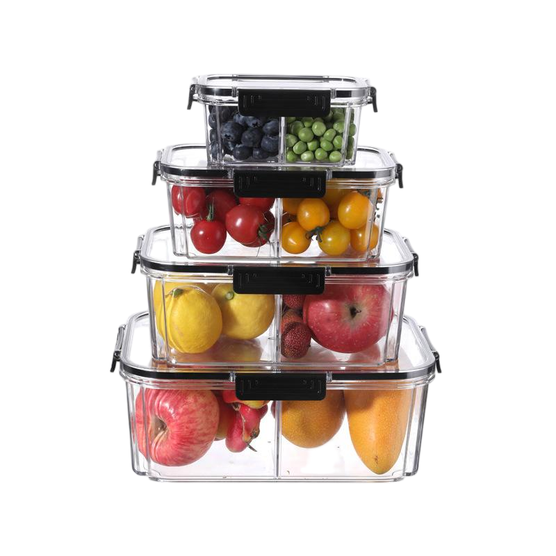 高质量食品级简约风冰箱收纳水果蔬菜整理盒套装