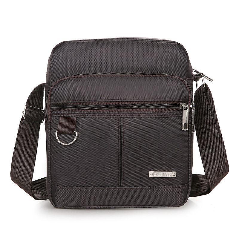 福源中老年包男士休闲父亲爸爸小包单肩斜挎包尼龙牛津布手提老人背包