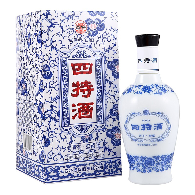 四特 青花窖藏 50度500ml 单瓶装(新老包装随机发货)