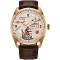 西铁城(CITIZEN)男士石英表复古风格米奇家乡系列光动能防水不锈钢腕表