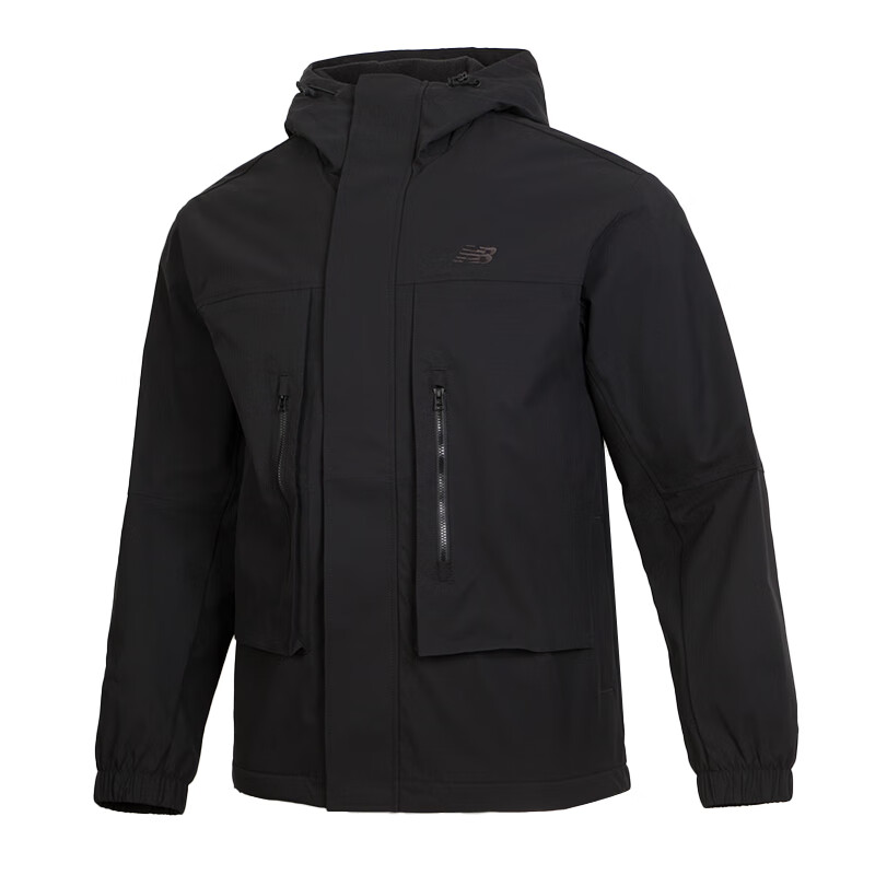 NEW BALANCE NB男女25新款加绒保暖工装夹克外套 AMJ51322-BK XL