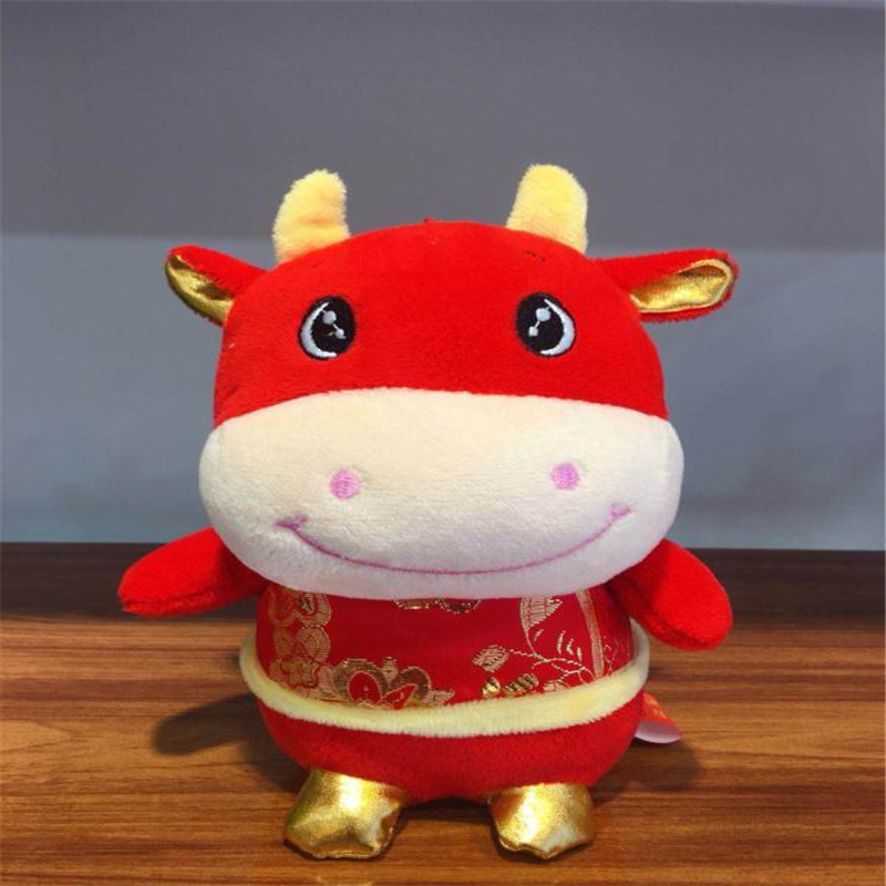 玩偶红色毛绒玩具18cm