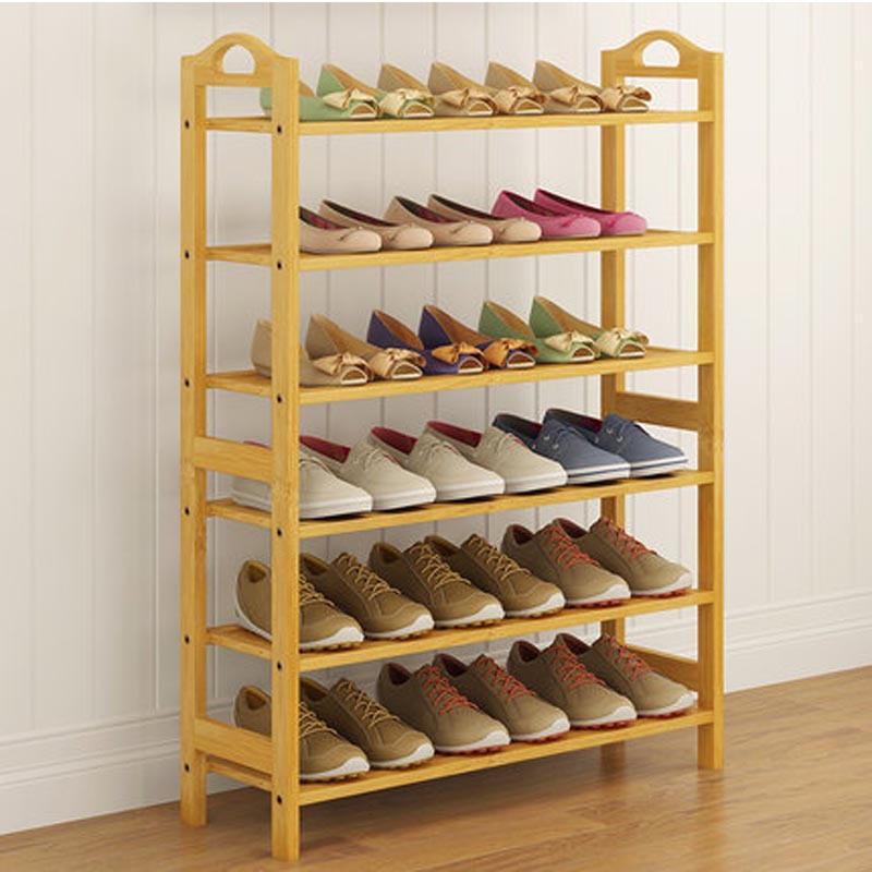 简易鞋架子多层家用实木口小鞋柜宿舍家里人通用简约现代住宅家具架类