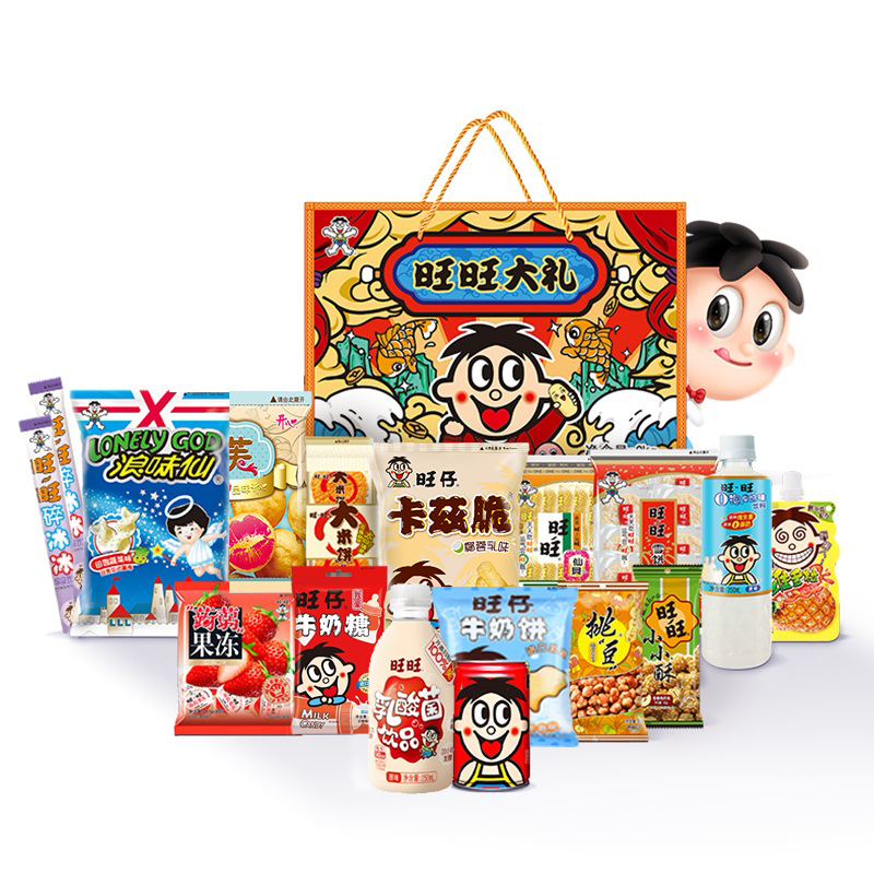 旺旺大礼包2kg 经典零食组合网红休闲零食大礼盒送礼 大礼包2kg高清大图