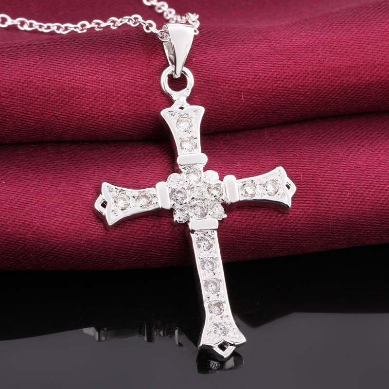 N633 Women Silver Necklace 镀925纯银女项链日韩版锁骨链潮人送女朋友七夕情人节礼物