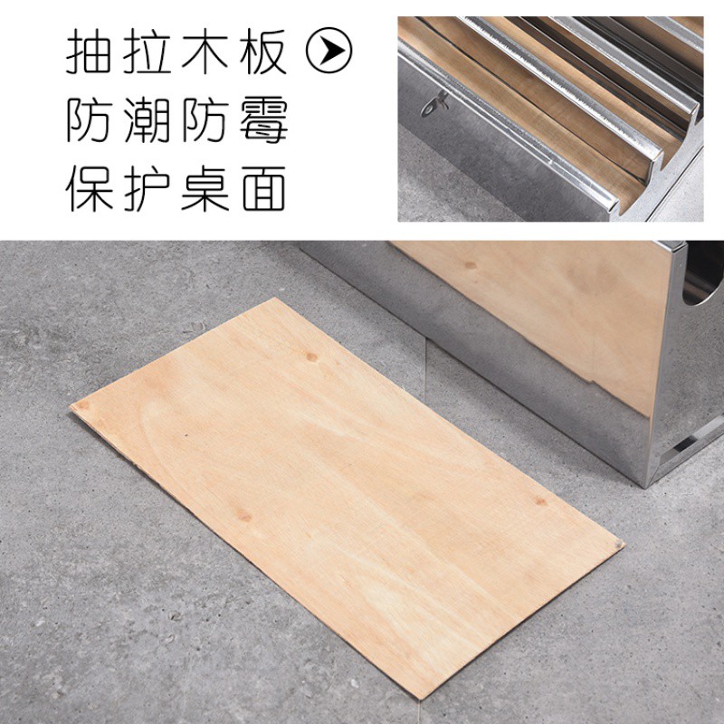 不锈钢刀架带锁刀箱带盖刀柜商用刀座刀盒厨房置物架刀具收纳箱架收纳层架 三维工匠高清大图