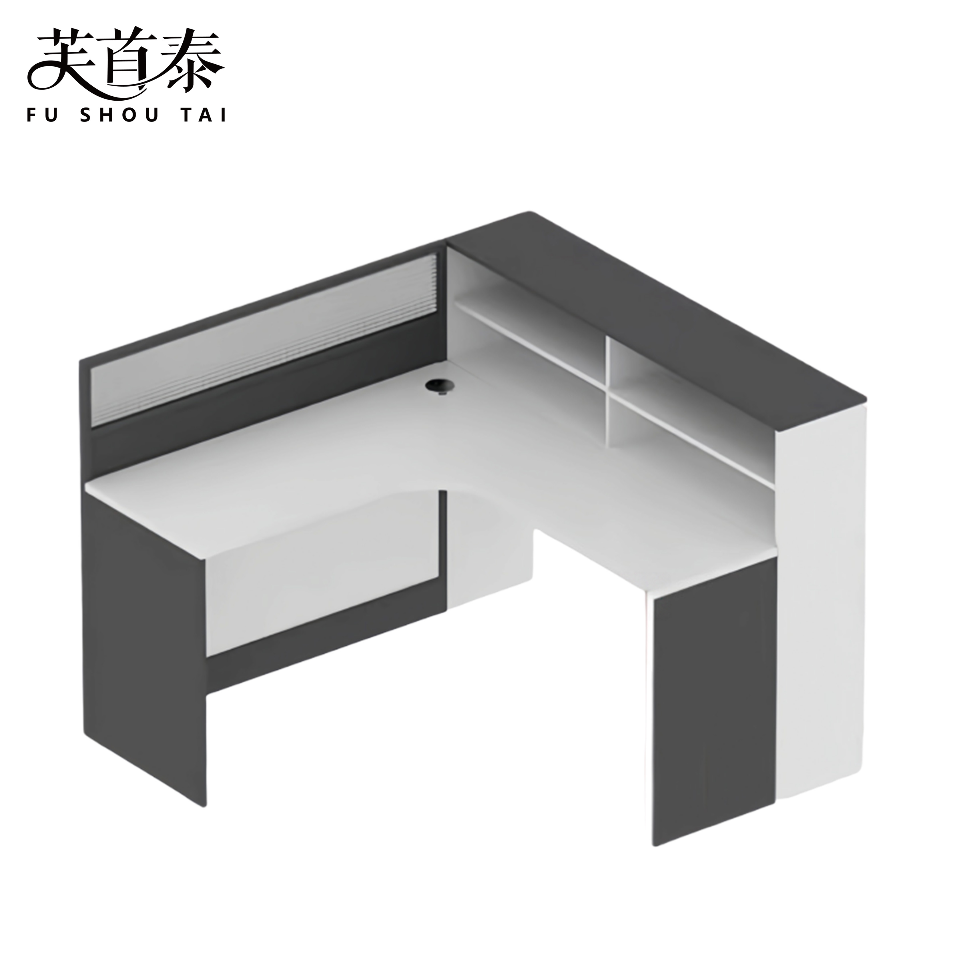 芙首泰单人屏风工位1500*1400*1100mm张高清大图