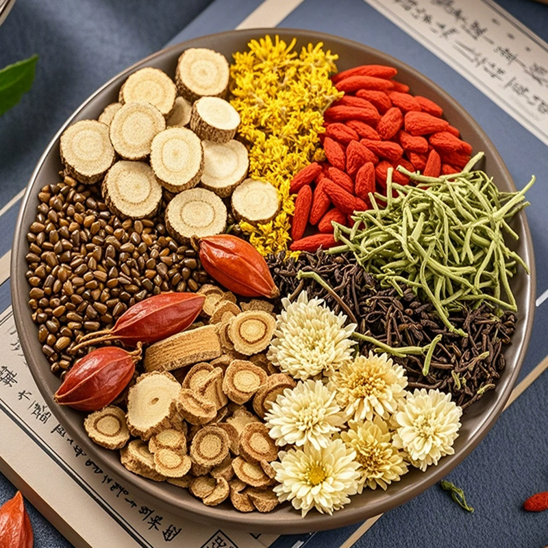 千禧渡 八宝茶 BBCH-02 500g 盒高清大图