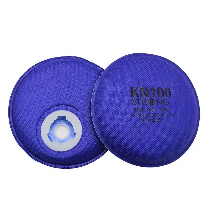 思创硅胶KN100防尘口罩KP100防工业粉尘面具面罩防灰煤矿打磨口覃 思创单独蓝色KN100棉2片