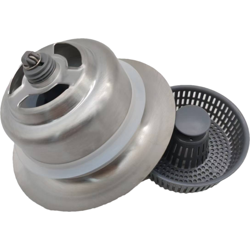 蔚珺304不锈钢菜盆钢口弹跳芯过滤网通用型个高清大图