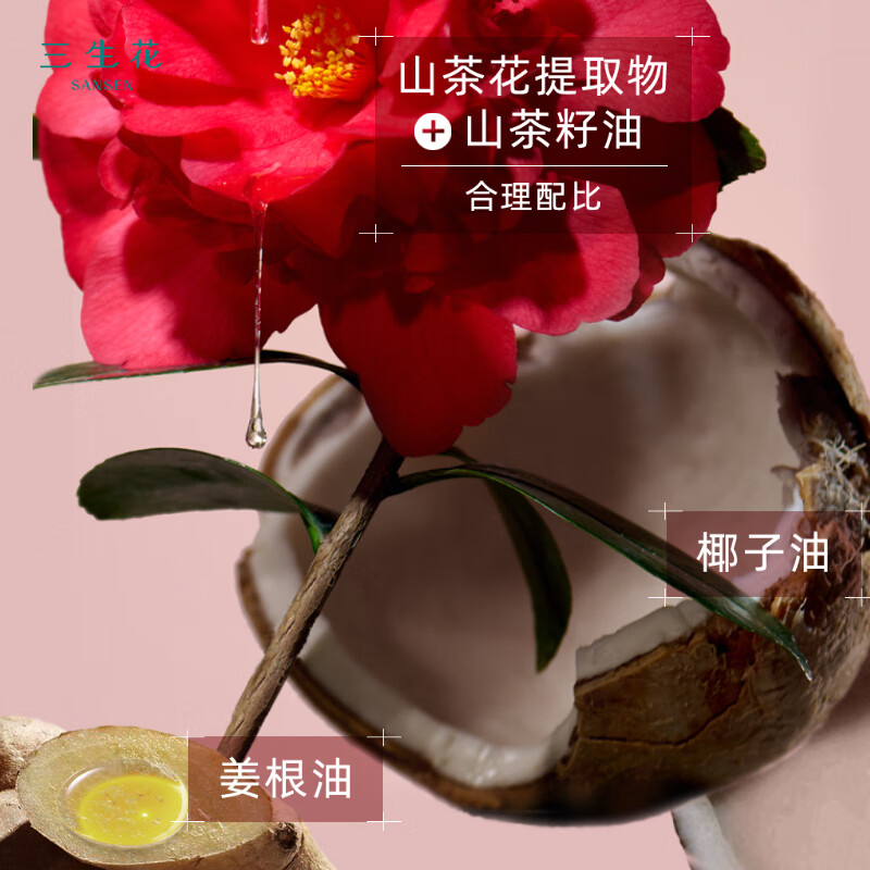 百雀羚三生花精油香氛洗发露(荧亮修护)500ml SSH-0005高清大图