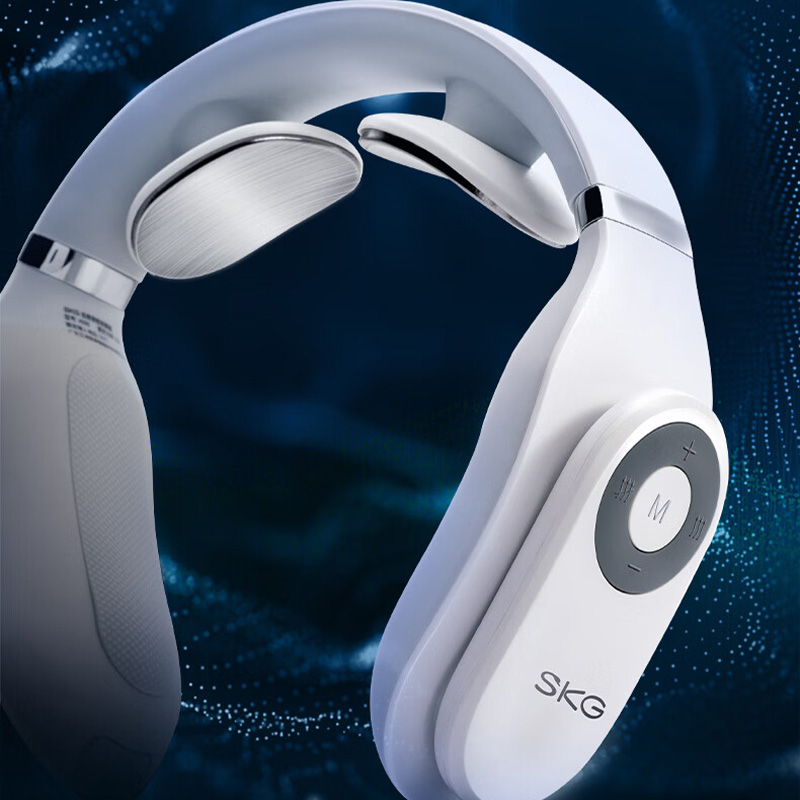 SKG 颈椎按摩仪白色4098蓝牙款