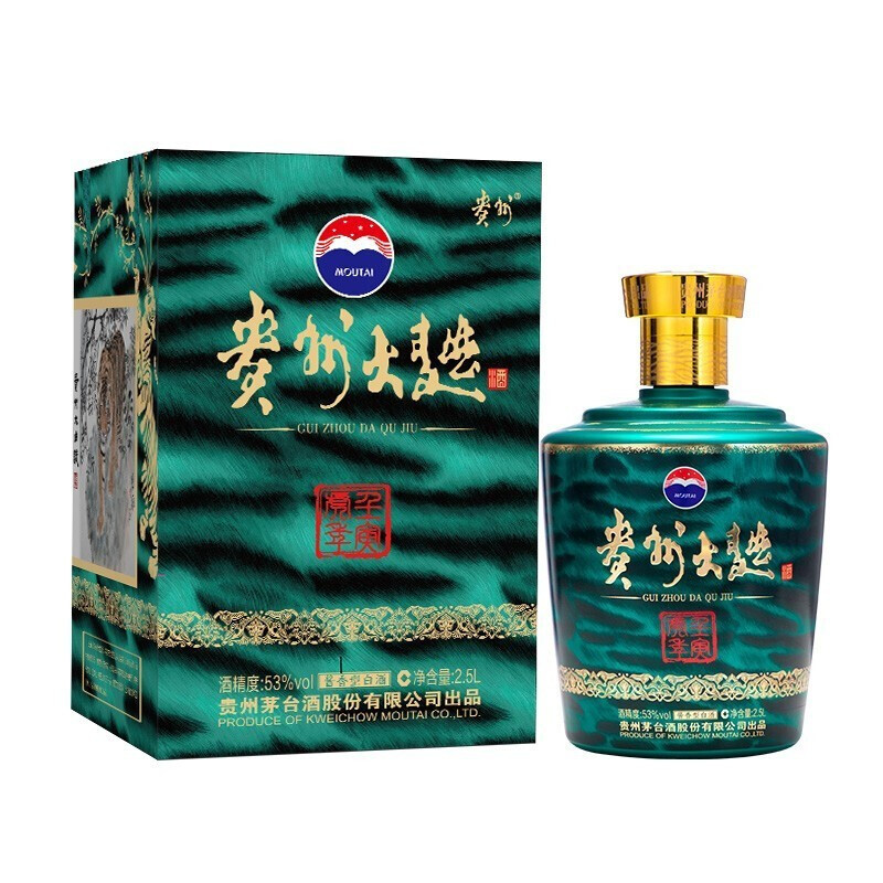 贵州茅台 贵州大曲生肖酒虎 53度酱香型白酒 收藏纪念酒 壬寅虎年 2.5L坛装高清大图