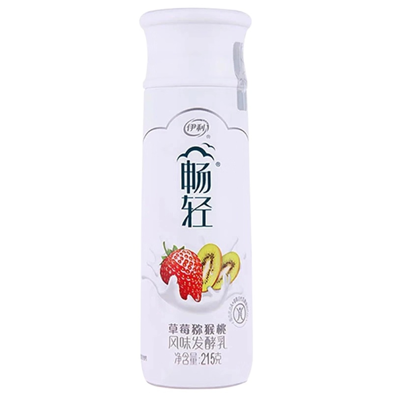 伊利 畅轻草莓猕猴桃风味发酵乳215g