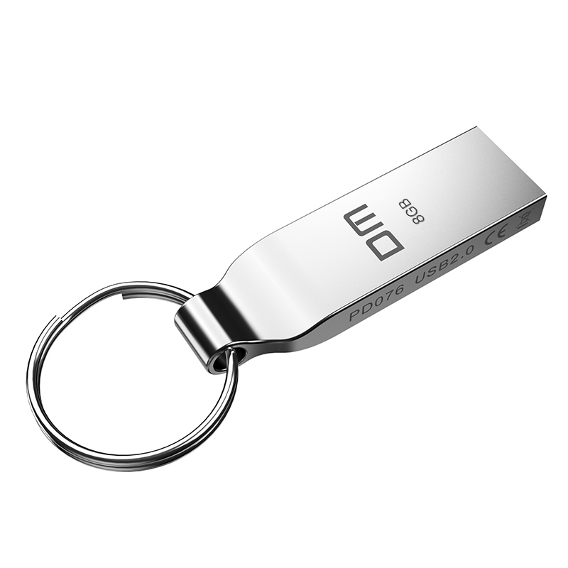 大迈(DM)USB2.0高速u盘8GB/16GB/32GB/64GB手机电脑两用优盘金属旋转车载学生金属[容量16GB]