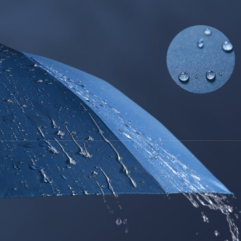 天堂双人晴雨伞三折33212E黑胶晴雨伞三折10K超大加固黑胶防晒伞暗玫红伞下130CM高清大图