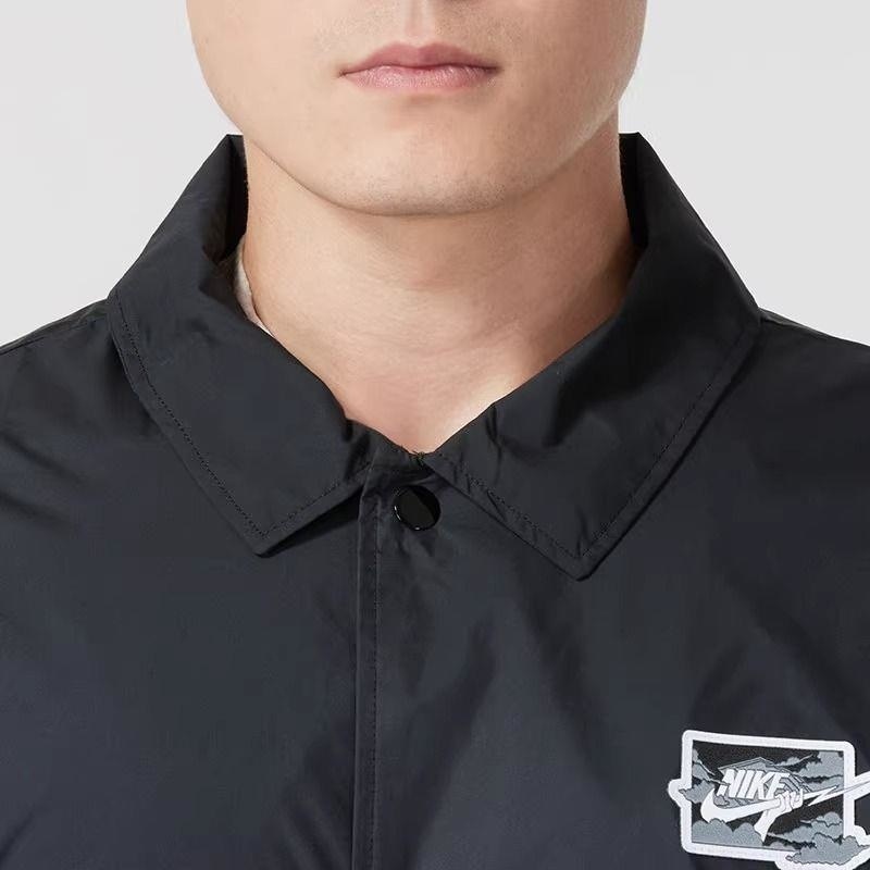 NIKE耐克外套运动休闲舒适梭织翻领男装夹克FZ0801-010 D高清大图
