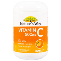 [补充VC ]Nature's Way 澳萃维 维生素C咀嚼片 300片/罐 澳洲进口 330克