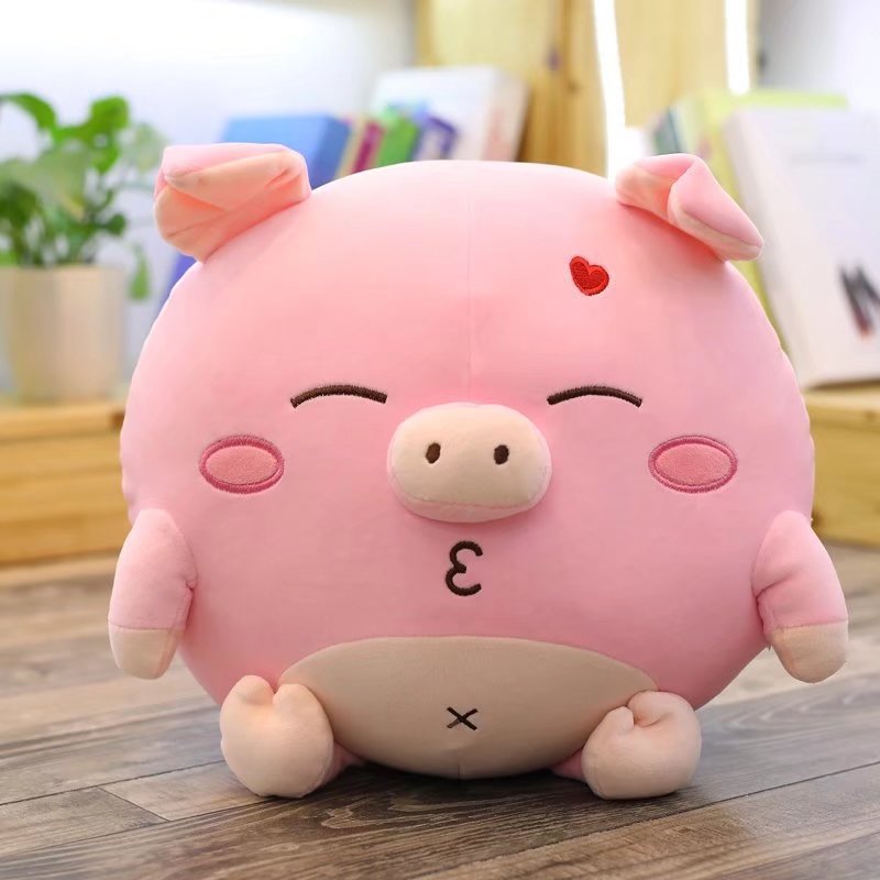 韩国超萌小猪猪公仔娃娃可爱懒人毛绒玩具女生抱着睡觉的抱枕女孩