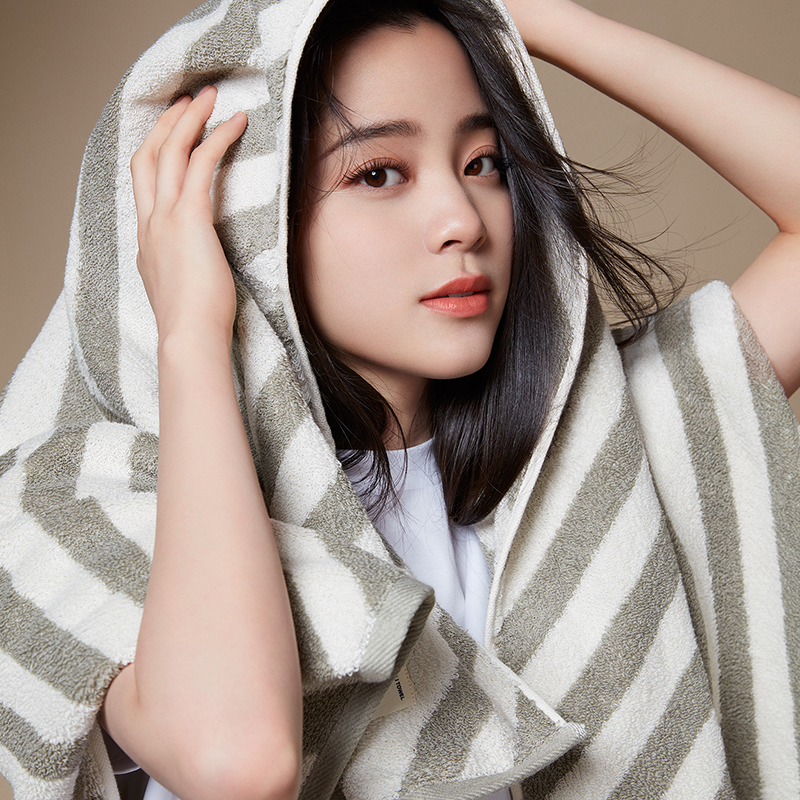 三利 有机棉浴巾 纯棉A类加厚加大 全棉裹身巾 百搭型高清大图