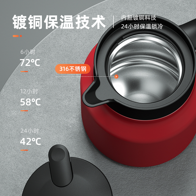 保温壶家用小容量便携不锈钢小型迷你办公室暖壶热水瓶水壶