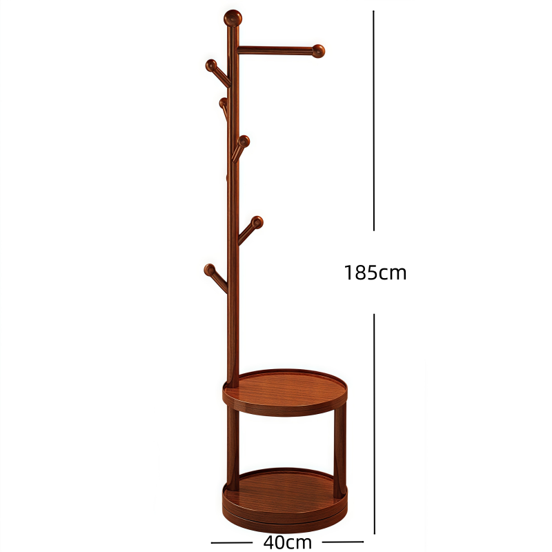铭思沃木质衣帽架高清大图