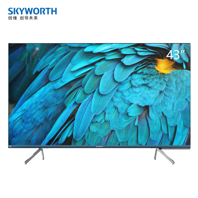 SKYWORTH创维 43Q40 (43英寸)点翠工艺 全面屏 超清薄 全时AI 远场语音 4K超高清 平板电视机