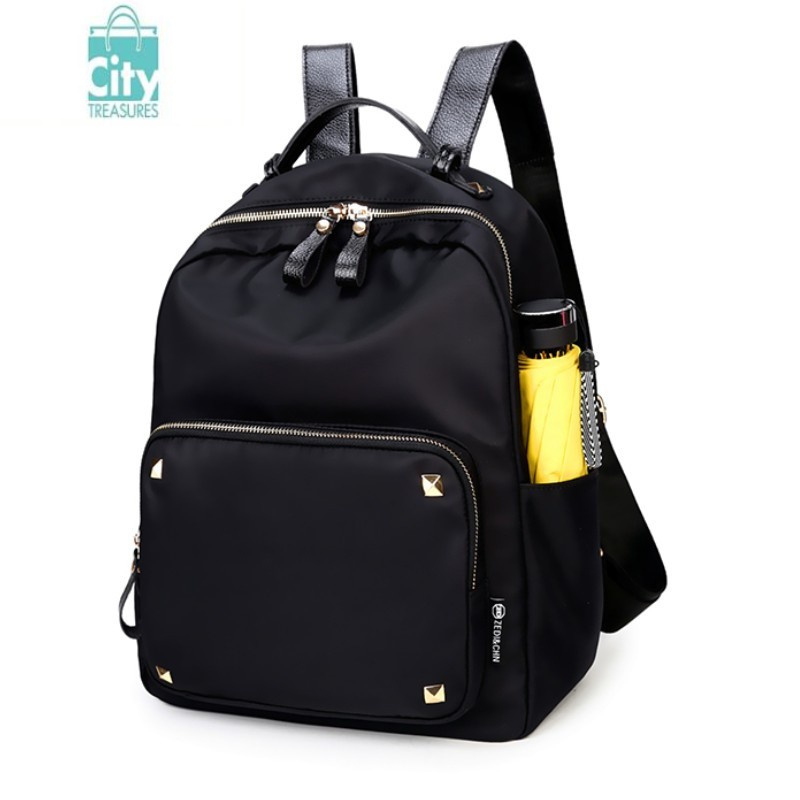 bangdou牛津布双肩包女2023新款时尚韩版休闲百搭轻便旅行出旅游背包