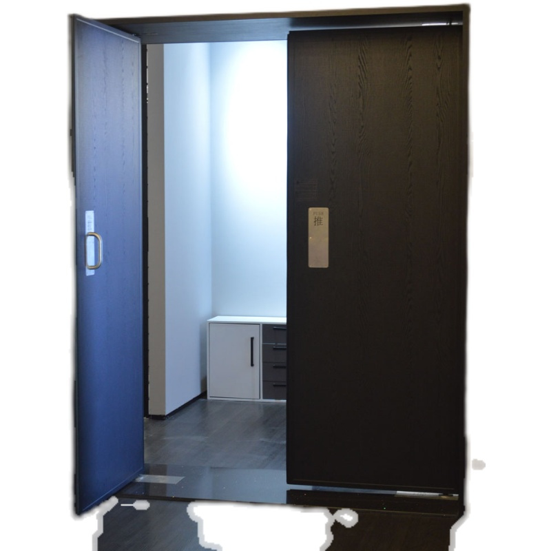 未易董事长办公室会议室双开门隔音门极简铝合金窄门框