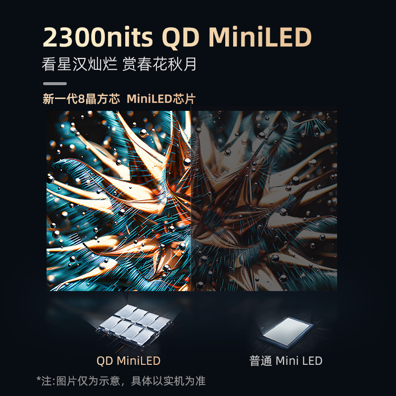 长虹100Q10ART PRO 100英寸艺术电视纤薄壁画贴墙XDRMiniLED2300nits高色域平板液晶电视机高清大图