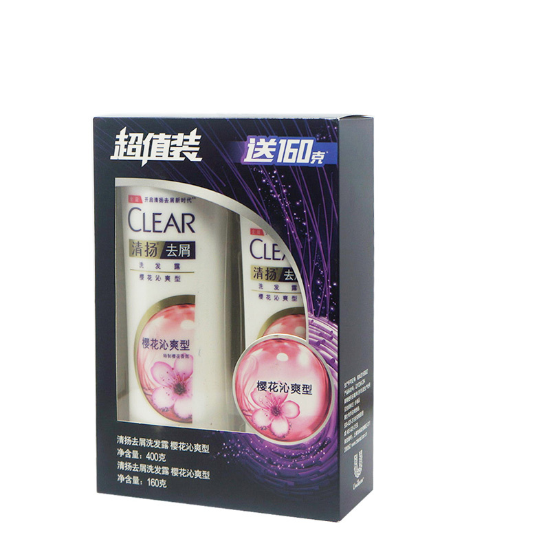 清扬(CLEAR) 去屑洗发露樱花沁爽型超值装12*(400+160)G