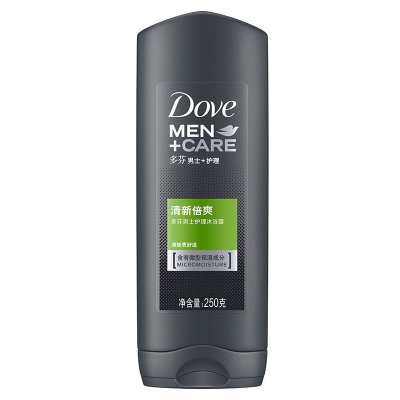 多芬(Dove) 男士+护理 清新倍爽沐浴露 250g【联合利华】