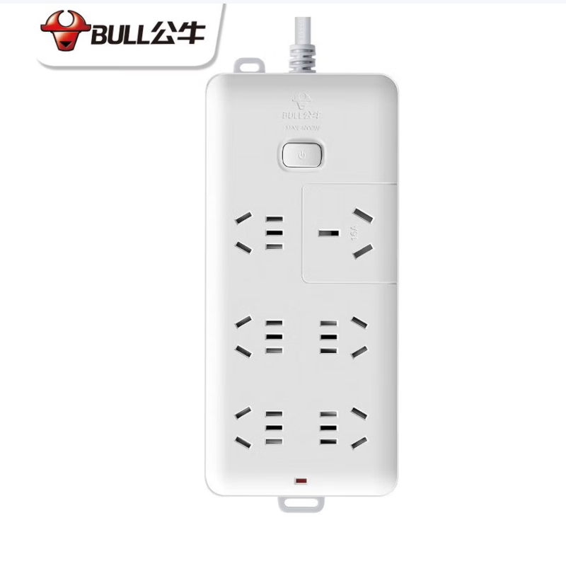 公牛(BULL)插排 GN-B15D-3M 6插位总控全长3米 个