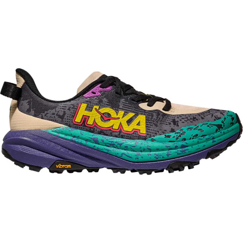 HOKA ONE ONE女士滑雪鞋透气轻量舒适动态设计防滑耐磨户外徒步靴 Black_/_Grey_/_Beige 40.5
