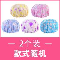 防水浴帽单层加厚浴帽可爱女沐浴帽厨房防油烟防尘干发帽洗澡通用