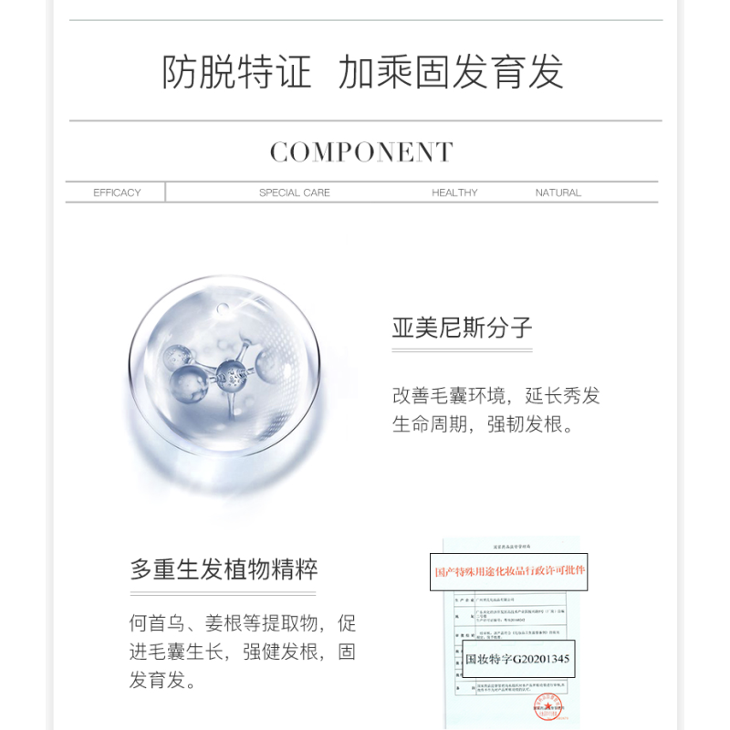 Spes 防脱生发精华液双剂精华早晚安套装 8ml*4精华液强健发根 固发 育发